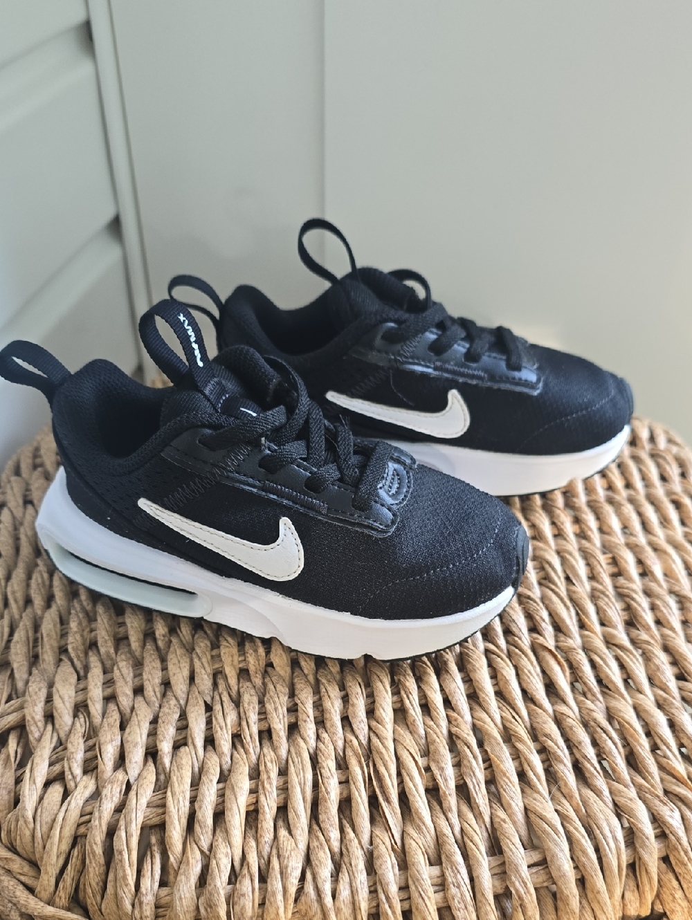 NIKE Air Max INTRLK Lite (TD) Black / White Toddler Size 9C DH9410-002
